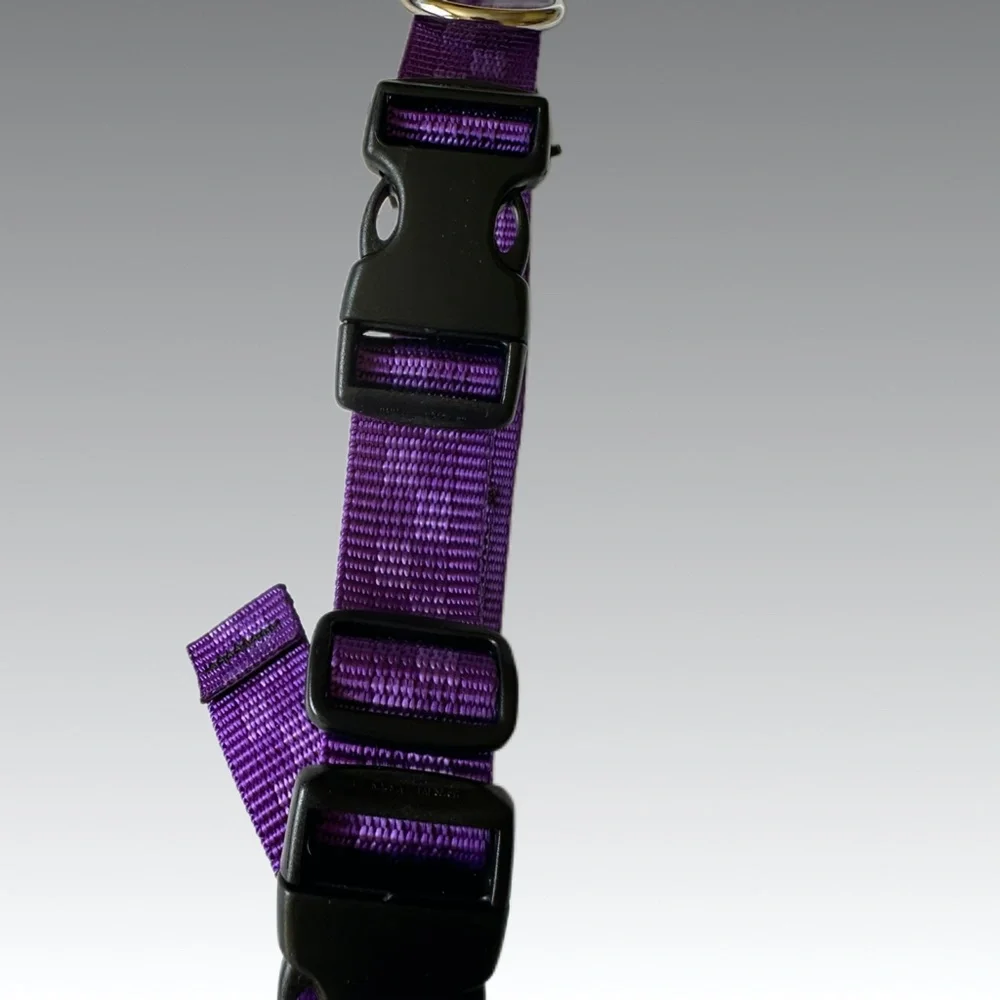 SLICK LEASH Dog Collar Leash all-in-one Purple Large NWT walking train big dogs